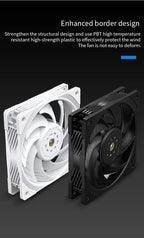 TEUCER T30 CPU Cooler Fan 2150RPM 4PIN PWM 12cm Computer Case Cooling System Fan S-FDB Bearing Silent PC Gamer CPU Cooler 120mm