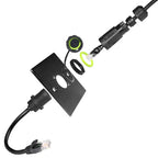 Outdoor Waterproof RJ45 CAT6 Network Cable Connector Joint M20 IP68 Breeding Intelligent Equipment Network Plug with Wire 1pc