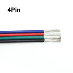22AWG 20AWG 18AWG LED Extension Cord 2/3/4/5/6Pin RGB Flexible Electrical Connection Cable for LED Strip Lights Auto Lamp Driver
