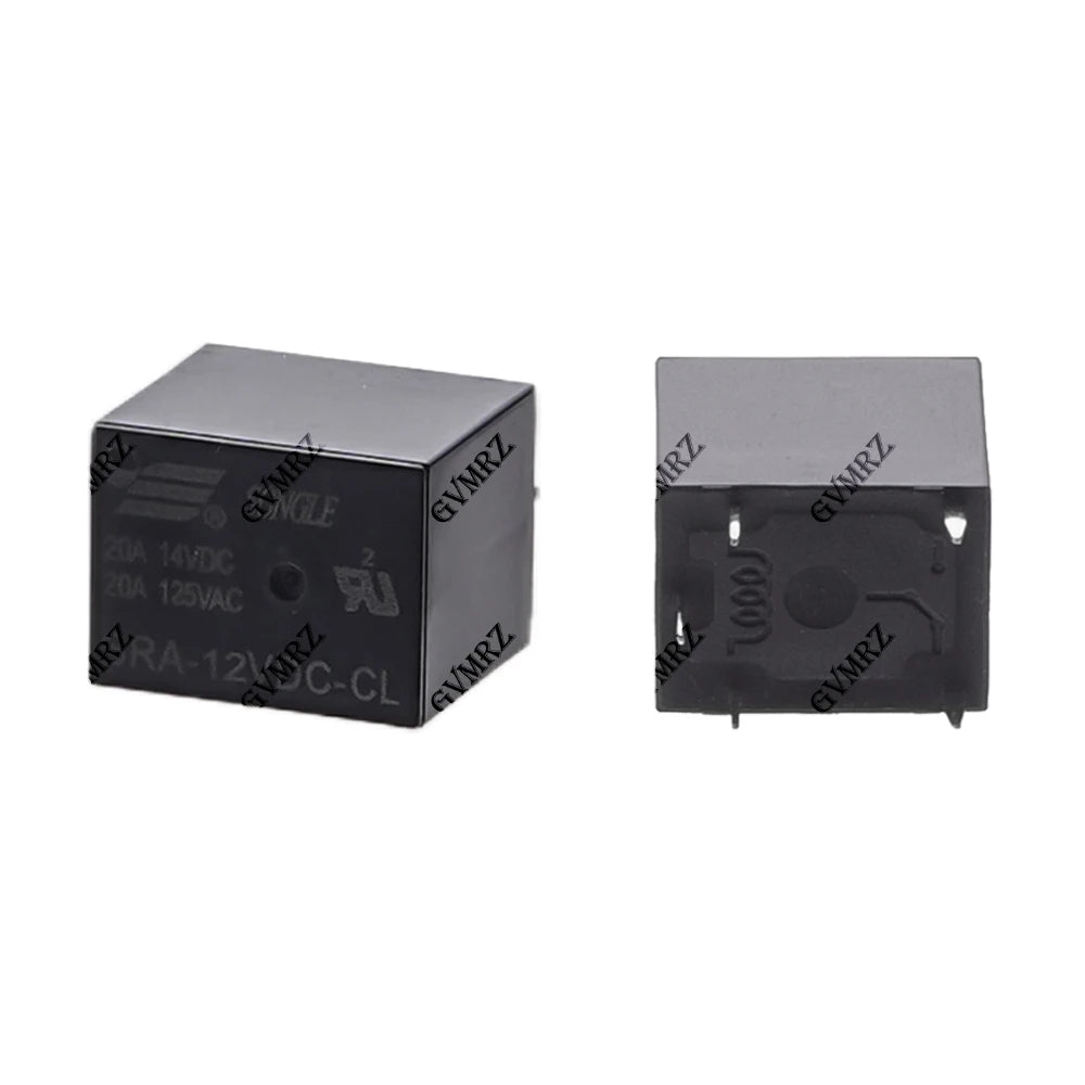 5PCS 4Pin 5Pin Relay  PCB Type Black Automobile Relay SRA-05VDC-AL SRA-12VDC-CL SRA-24VDC-CL 5V 12V 24V 20A DC Power