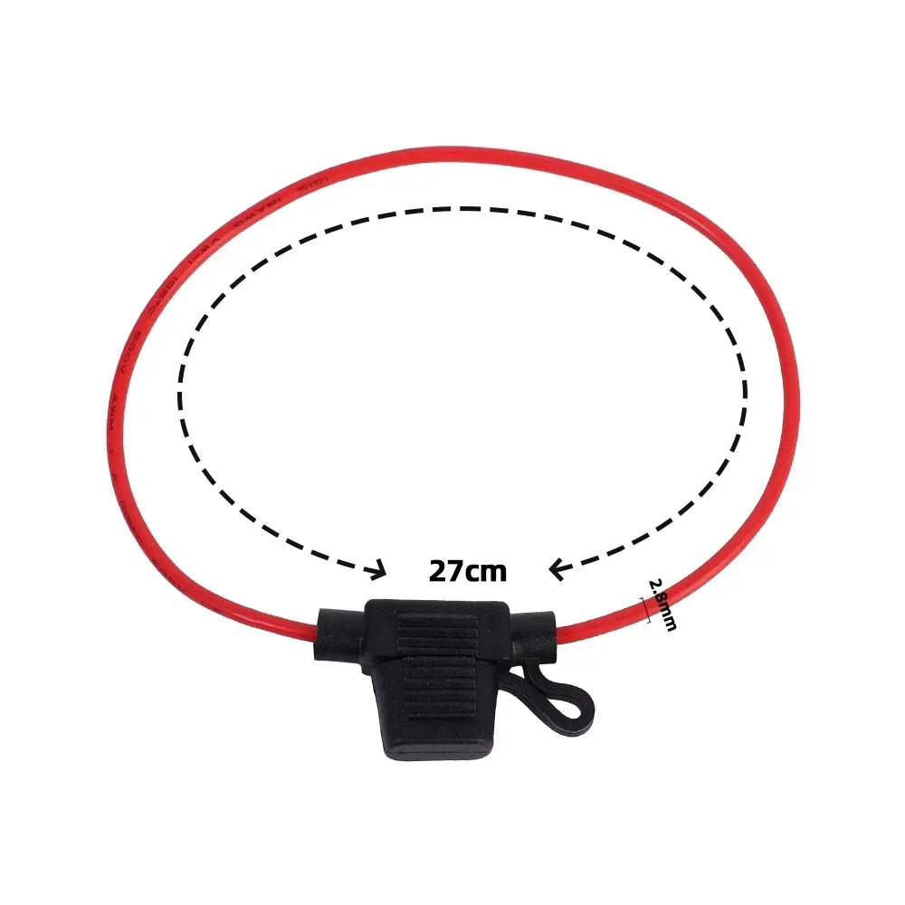 12V 30A Mini Blade Car Fuse Holder Waterproof Fuse Socket in Line Cutoff Switch Adapter Splash-proof Box Fuse Holder