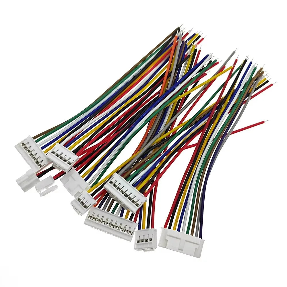 10Pcs 26AWG HY 2.0mm Pitch 2/3/4/5/6/7/8/9/10 Pin Harness Cable 10/20/30cm Single/Double Head Same Direction / Reverse Direction