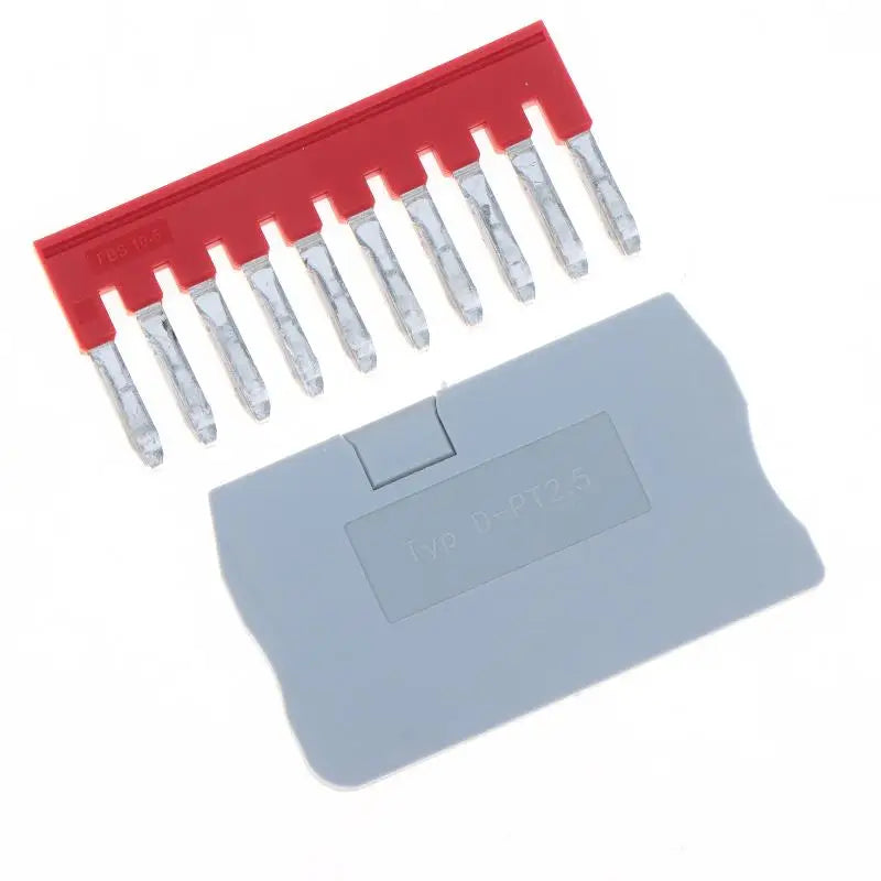 5/10PCS PT2.5 DIN Rail Spring Terminal Block PT2.5-PE Terminal End Cover D-PT2.5 Jumper Bar FBS10-5 Tool-free Wiringee Wiring