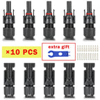 400/200/100/40/20/10 Pcs Photovoltaic Solar Connector Kit 1000V 30A Panel Solor Connectors for PV/MC Cable 2.5/4/6mm2