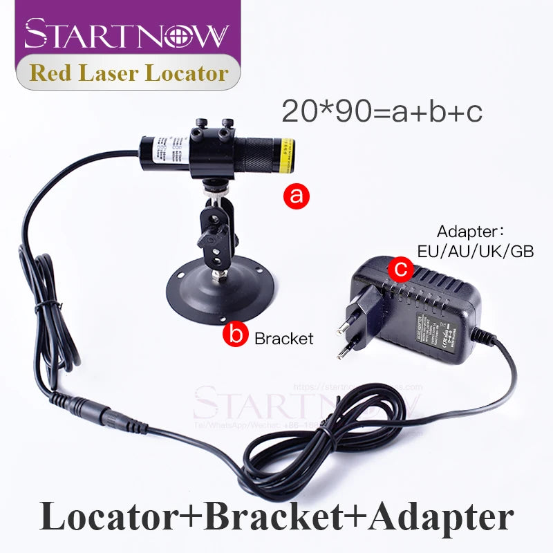 Set 20*90 660nm With Battery Case Laser Module Diode Alignment Red Light Laser Line Locator For Woodworking Machine Positioning