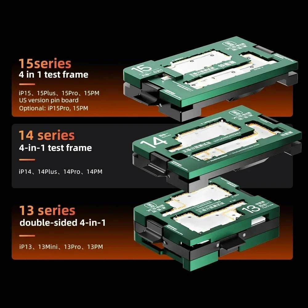 YCS  iSocket Motherboard Middle Layer Tester Platform For iPhone X-16 Pro Max Logic Board Lower Middle Frame Repair Tools ﻿