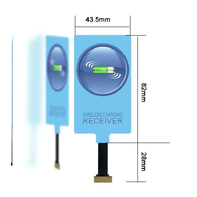 External Wireless Charging Receiver Module Usb Type C Wireless Charger Adapter Coil For Samsung Huawei Xiaomi Phone Charge Kit