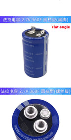 (2pcs)Super Farad Capacitor 2.7V 1F/2F/10F/40F/100F/360F/400F/500F/650F Ox Horn Super Capacitor Automotive Rectifier Accessories