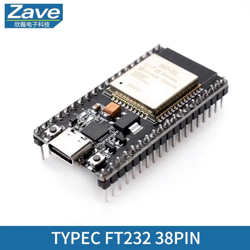 ESP32-S3 ESP32 Development Board WiFi Bluetooth Dual Core ESP-WROOM-32 USB Type-C CP2102 CH340 Compatible Arduino IoT DIY Module