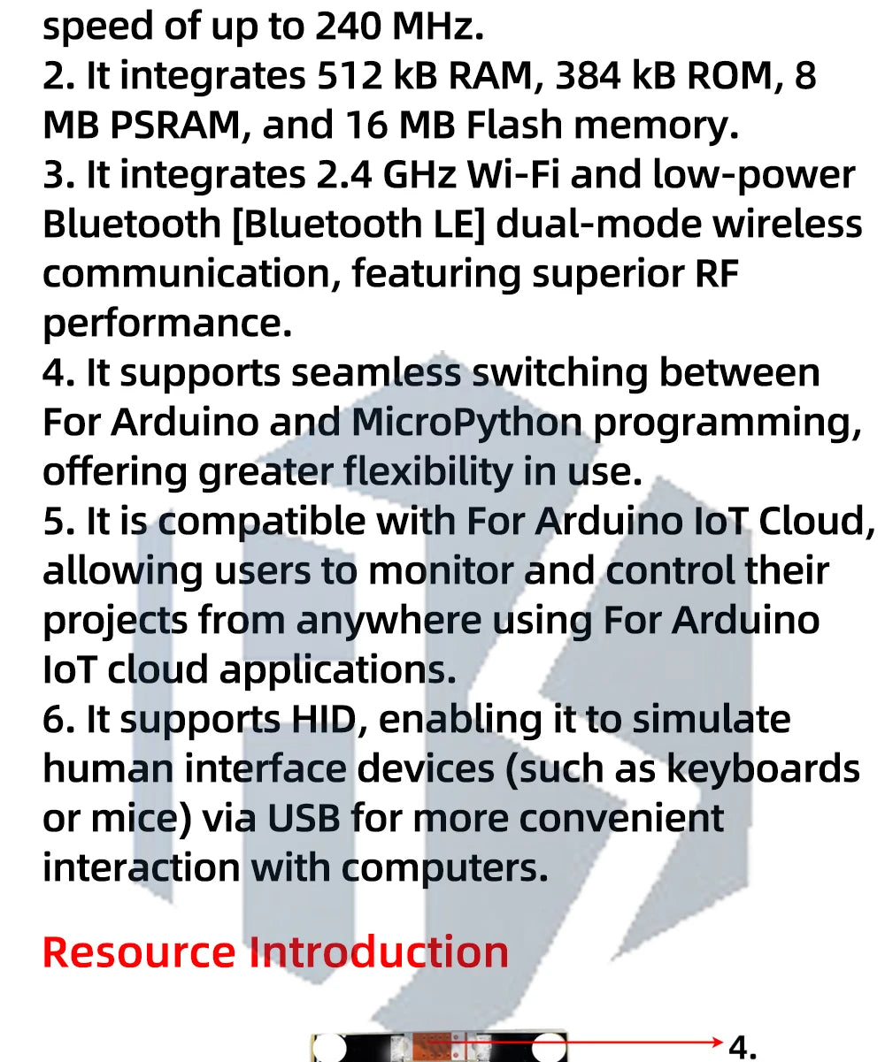ESP32-S3 NANO WIFI Bluetooth Development Board Type C ESP32-S3-N16R8  N8 Module On-Board Antenna External 16M SPI FLASH 8M PSRAM