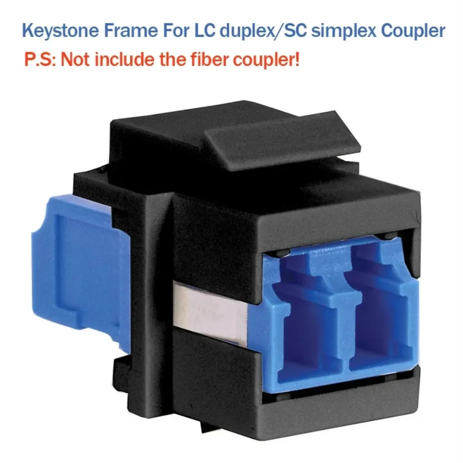 RJ 45 Coupler Baffler RJ45 Keystone Jack Filling Module Keystone Frame Wall Plate Patch Panel Blind Plate For Modular Blank