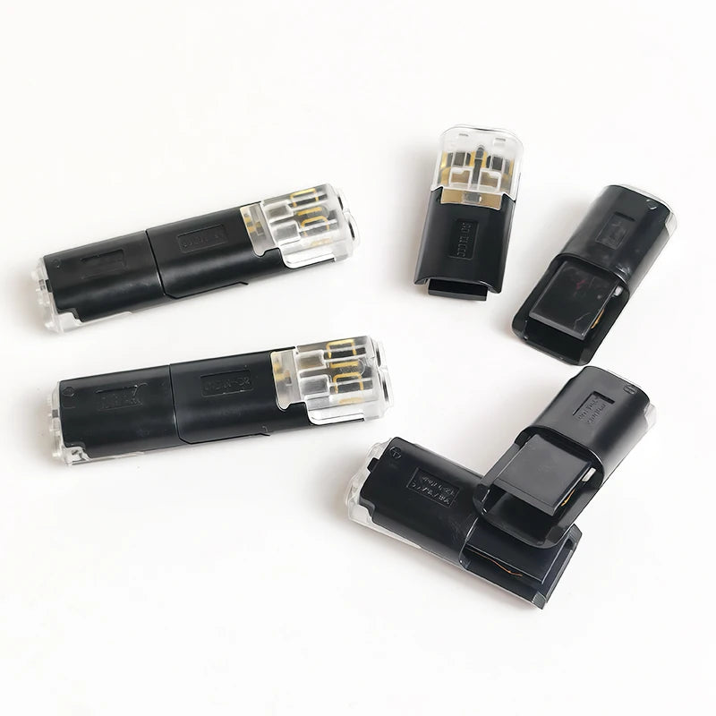40/200Pcs D2 Quick Wire Connectors Solderless Push-in Terminal Blocks Electrical Cable Connector for Home DIY Automotive Repair
