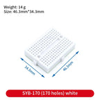 Breadboard 400 830 Point Solderless PCB Bread Board protoboard ZY-204 MB102 SYB-170 SYB-46 Test Boards Jump Wire for Arduino kit