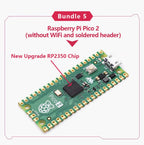 Original Raspberry Pi Pico/2, Pico with Wireless WiFi Development Board, Pico or Pico H with Pin Header, Support MicroPython/C++