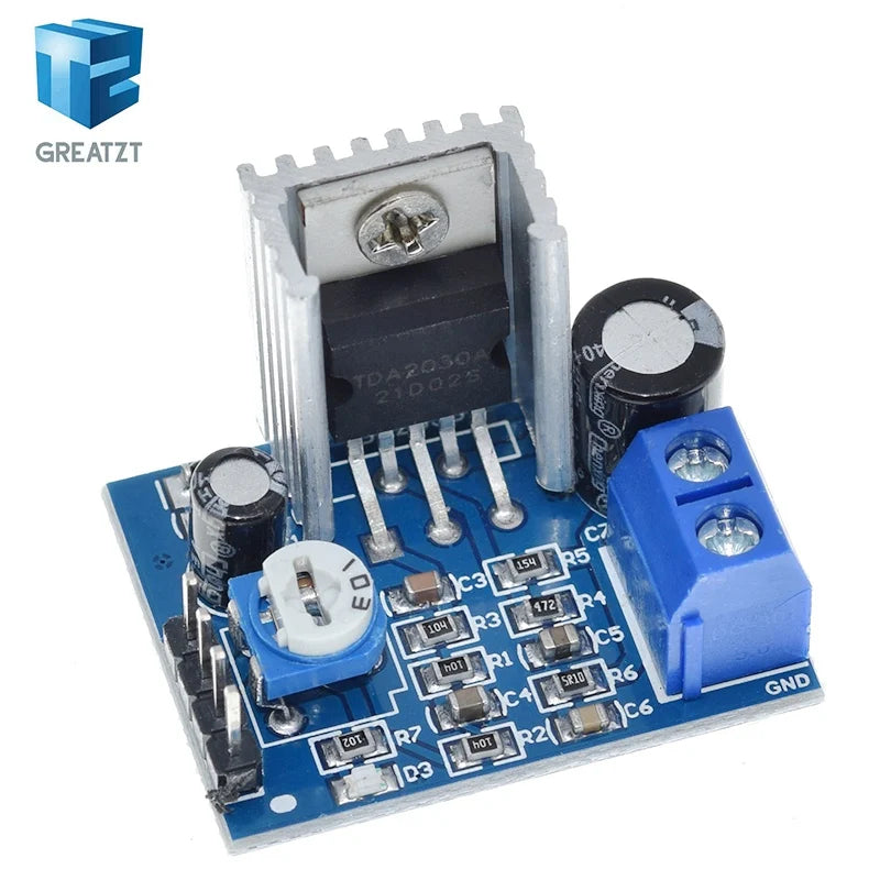 GREATZT TDA2030 Module Power Supply TDA2030 Audio Amplifier Board Module TDA2030A 6-12V Single