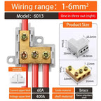 5/10PCS T-type High power branch terminal wire terminal Quick Junction Box Terminal Block Electric Cable CONNECTORS  copper