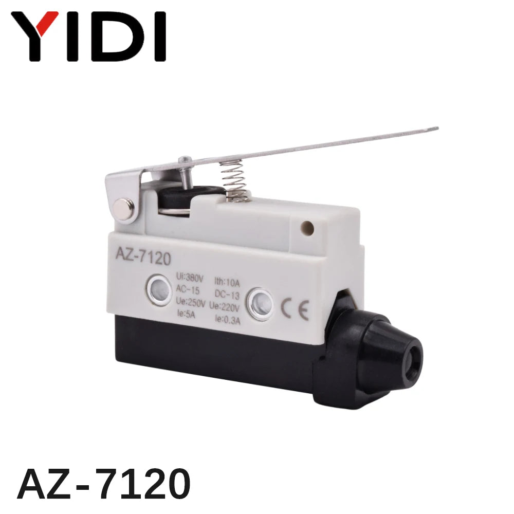 YIDI Waterproof Micro Limit Switch 10A 250V Roller Lever Arm AZ-7312 AZ-7311 AZ-7121 Horizontal Type