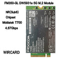 FM350-GL DW5931e DW5931e-eSIM 5G M.2 Module For  Latitude 7440 Latitude 5531 9330 3571 Laptop  5G Solution 5000 FM350- gl