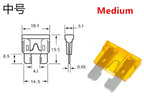100-10 Pcs,miniature M2 Small Medium Car Fuses Automotive Blade Type Fuse 1a 2a 3a 5a 7.5a 10a 15a 20a 25a 30a 35a 40a 50a