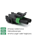 5/20Sets 2.5mm 1/2/3/4/6Pin Waterproof Electrical Connector Male Female Plug Delphi Injector Socket 12010975 For GM Motorcycle