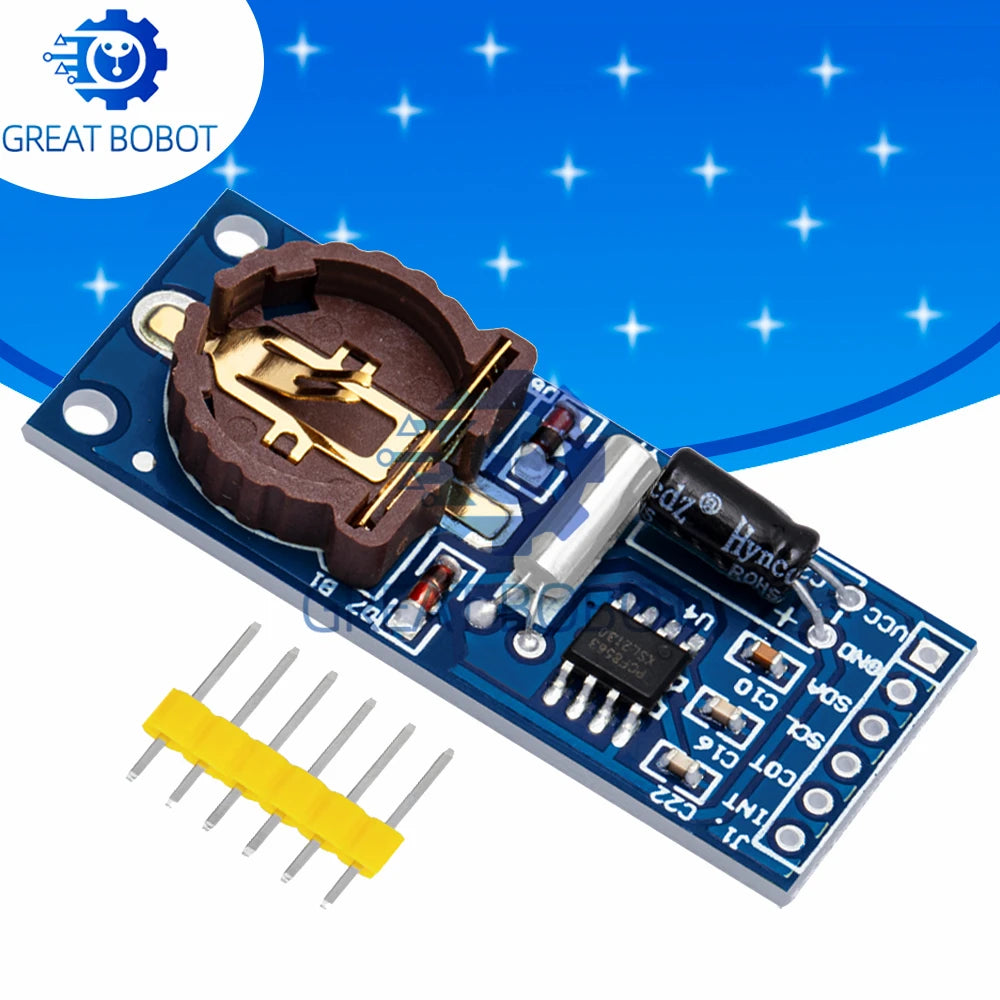 PCF8563T RTC Clock Module, IIC Real Time Clock with AT24C32 Memory 3.3V Low Power for Arduino