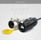 CNLINKO M24 Waterproof IP68 Circular RJ45 Connector 8P8C Cat6 Male/Female Panel Mount for Industrial Automation Marine & Outdoor