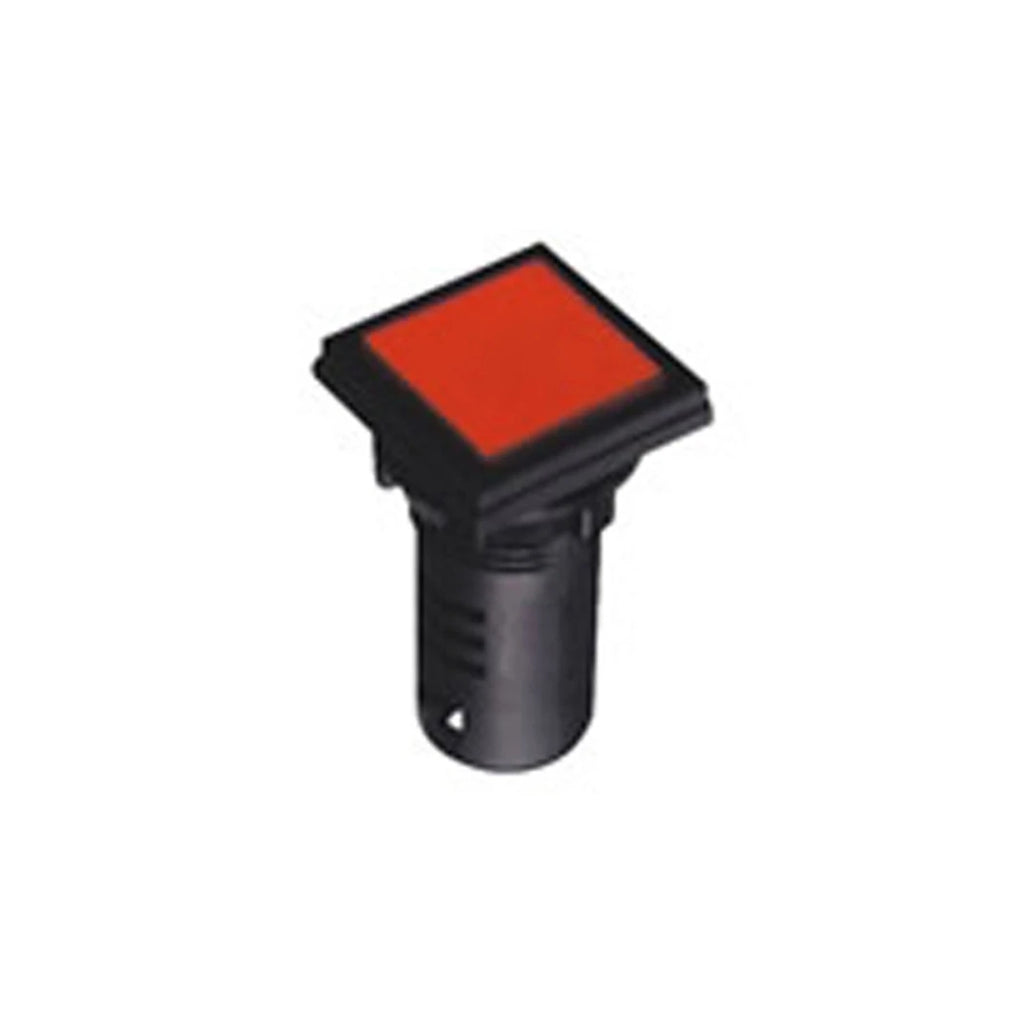 ABILKEEN 20PCS/LOT AD16-22F Square Head LED Indicator Light 22mm Panel Mount Signal Lamp Red Green Yellow Blue White