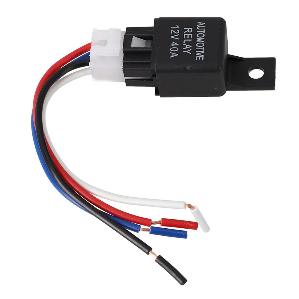 Reliable 12V 40A Car Automotive Relay 4 Pin SPST Contact Type Suitable For Strobe Lights Fog Lights Car Alarms And More