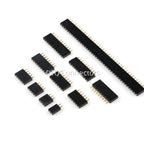10PCS Single Row Pin Female Header Socket Pitch 2.54mm 1*2P 3P 4P 6P 8P 12P 15P 20P 40P Pin Connector For Arduino