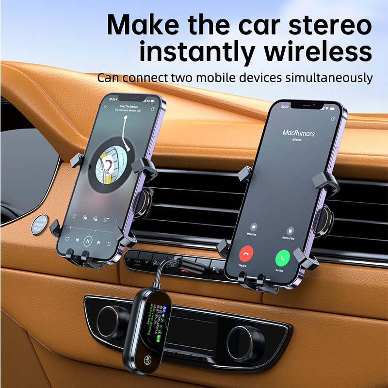 2 In 1 Bluetooth 5.4 Transmitter Receiver Stereo 3.5mm AUX Airplane Audio Wireless Adapter Mic for TV PC Headphone Car Aircraft