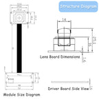 2025 In Stock OEM H.264 YUV MJPEG IMX577 IMX477 1/2.3inch 12MP CMOS Sensor Autofocus Fixedfocus RGB Mini Usb UVC Camera Module 4