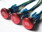 16mm 19mm 22mm Emergency Stop Metal Button Mushroom Head Push Button Stop Switch 1NO1NC 2NO2NC Latching Switch Retention On Off