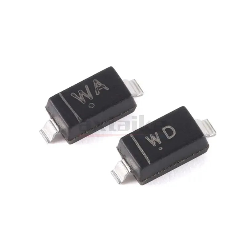 100PCS BZT52C6V2 6.2V WA BZT52C6V8 6.8V WB BZT52C7V5 7.5V WC BZT52C8V2 8.2V WD BZT52C9V1 9.1V WE SOD-123 350mW SMD Zener Diode