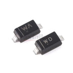 100PCS BZT52C6V2 6.2V WA BZT52C6V8 6.8V WB BZT52C7V5 7.5V WC BZT52C8V2 8.2V WD BZT52C9V1 9.1V WE SOD-123 350mW SMD Zener Diode