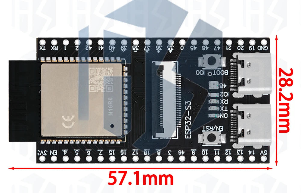 ESP32-S3 CAM WiFi/Bluetooth Dev Board (WR-00M N16R8): OV2640/OV5640 Camera Module Equipped