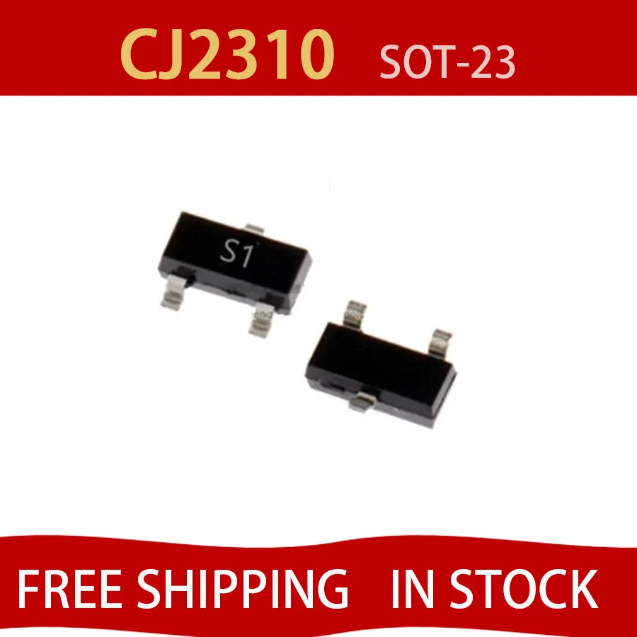 50pcs CJ2310 2N7002K 2N7002 BSS138 CJ3400 CJ3402 CJ2306 CJ2304 CJ2312 CJ2302 CJ3134K SOT-23 N-channel SMD MOSFET