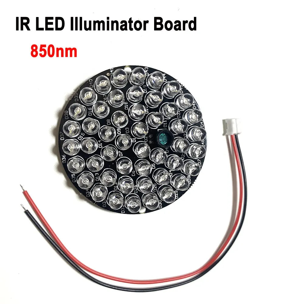 CCTV Fill Light 48 LED 850nm Illuminator IR Infrared Night Vision Light Lamp For 60 CCTV Camera