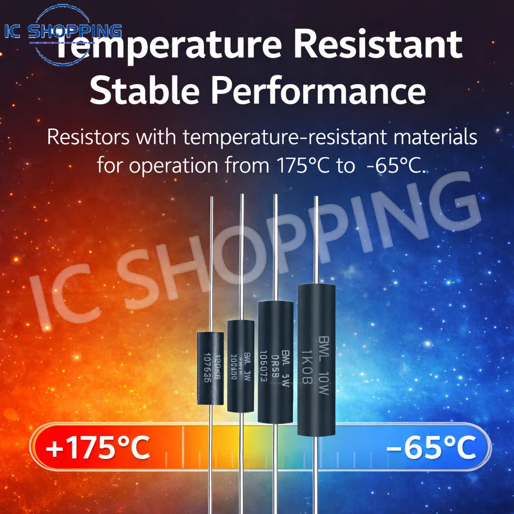 1PCS 3W 5W 10W BWL High Precision Resistor 0.1% Low TCR Non-Inductive Low Resistance Sampling Resistor