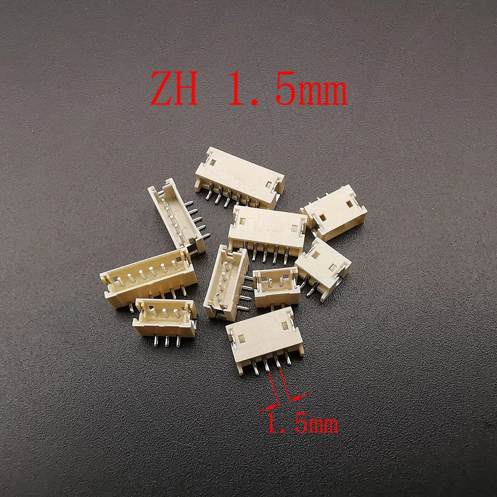 10Pcs XH 2.54 / PH 2.0 / ZH 1.5 / JST 1.25mm /SH 1.0mm Pitch 2/3/4/5/6 Pin Male Plug Housing SMD Connector Horizontal / Vertical