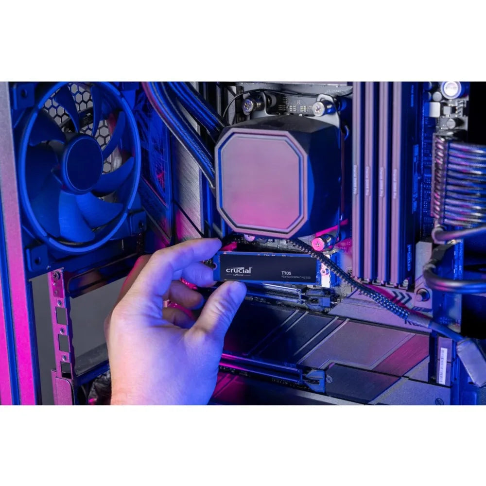 Gen5 NVMe SSD 2TB PCIe 4.0 Compatible 14500MB/s Speed TLC NAND for Gaming PC Storage Includes Adobe Creative Cloud 1