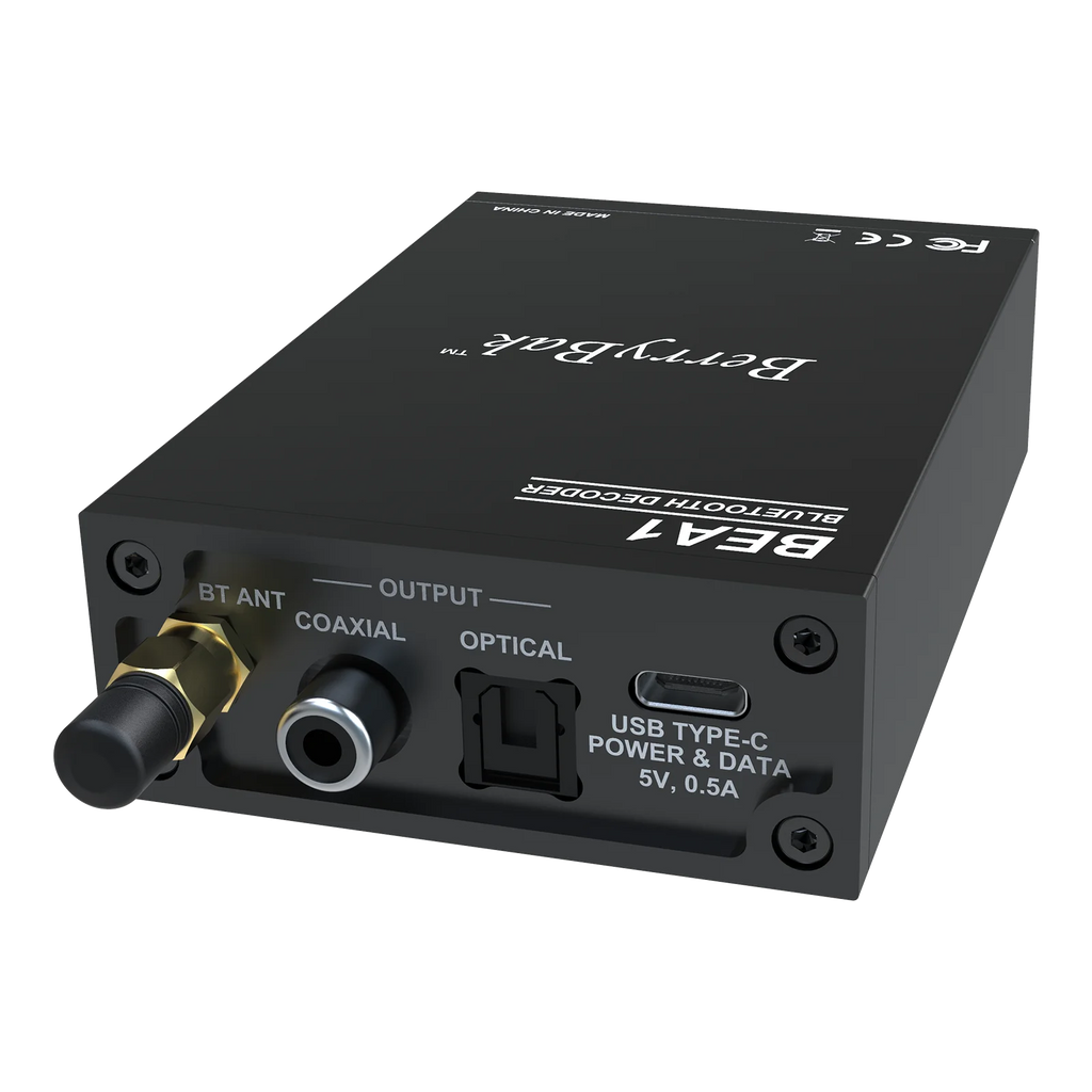 Desktop Bluetooth Receiver BT V5.3/LDAC USB Decoder with Optical Coaxial RCA Output-QCC5171 BEA1 w CE FCC ID Certification