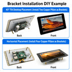 7 Inch DSI Touch Screen for Raspberry Pi 5 4B 3B+ 3B IPS Display 800*480 LCD MIPI CSI Cable With Standard Monitor for RPI 5 Pi5