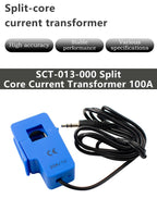 SCT-013 Split Core Current Transformer 5A 10A 15A 20A 30A 50A 60A 100A Multi-range Non-invasive Clip-on AC Current Sensor