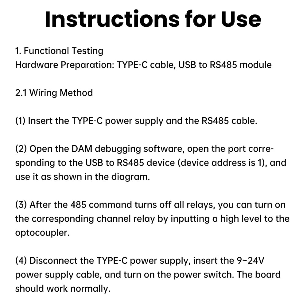 ESP32 RS485 Modbus Wifi Bluetooth Relay Optocoupler Isolation Module Tyep C 4/8 Channel Relay Module DC 9-24V