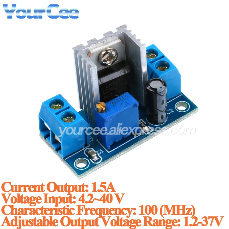 LM317 DC-DC Converter Buck Step Down Circuit Board Module Linear Regulator LM317 Adjustable Voltage Regulator