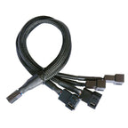 1Pcs PWM Fan Splitter 4pin Adapter Cable 1 To 4/3/2/1 Ways PWM Fan Splitter Extension Power Cable Connector Y Splitter Black