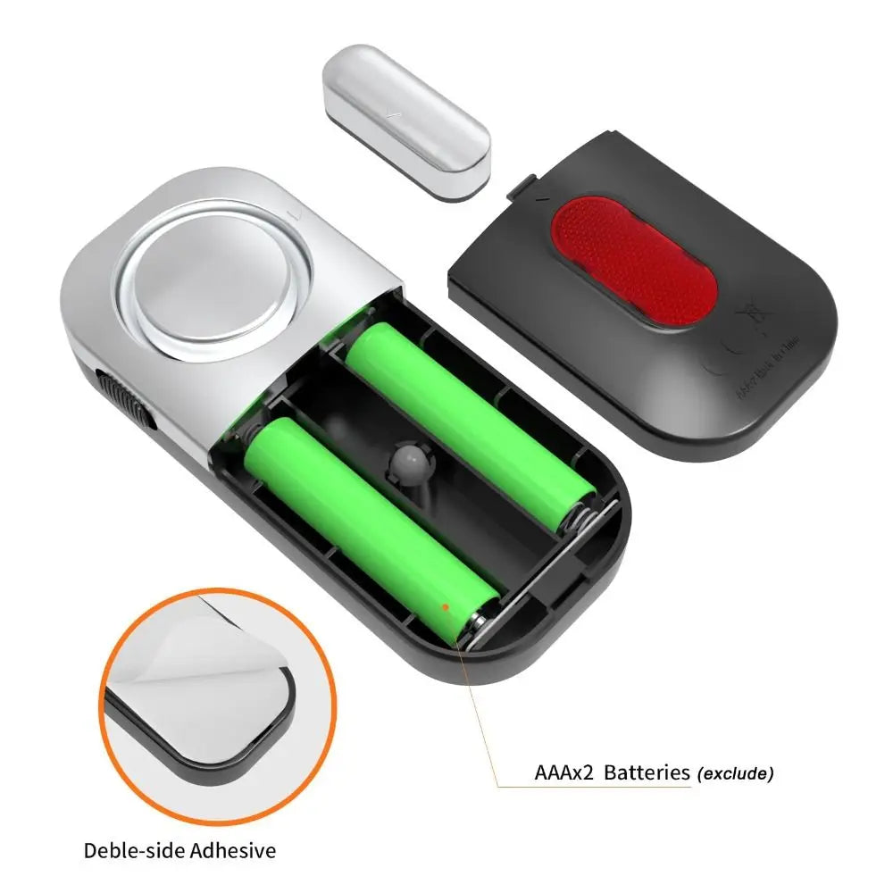 Magnetic Sensor Burglar Alarm Battery Powered Plastic Door Magnetic System Smart Wireless High Decibel Alarm Office Security