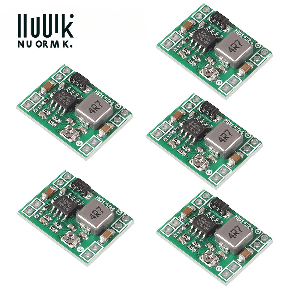5pcs MP1584EN DC-DC 3A Adjustable Step-Down Buck Converter Module 24V to 12V 9V 5V 3V for Arduino DIY