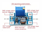 MT3608 DC-DC Adjustable Boost Module 2A Boost Plate Step Up Module with MICRO USB 2V-24V to 5V 9V 12V 28V SX1308 2A