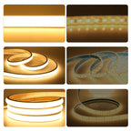 DC5V COB LED Strip With Switch 320Leds/m Flexible Neon Light USB Power Waterproof FOB LED Lights 3000K-6000K Ribbon Tape